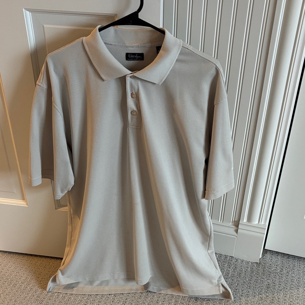Walter Hagen Golf Light Tan Polo Shirt for Men Size XL